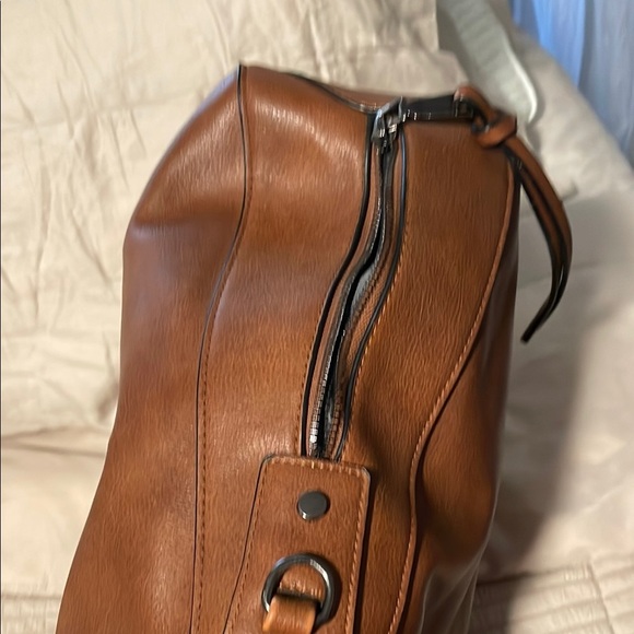 Classic Brown Leather Realer Hobo Shoulder Bag Boho - Picture 4 of 7